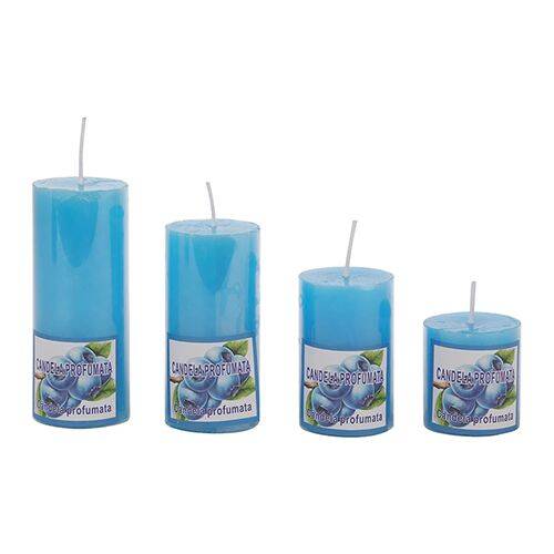 DP Decorative Wax Candles Scented - Blue, BB-1257-5, Candela
